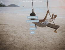 Tablet Screenshot of cloudninemeditation.com